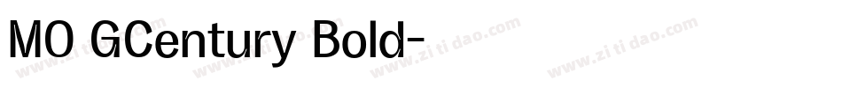 MO GCentury Bold字体转换